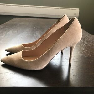 J. Crew Elsie Cream/light tan Suede Pumps 11​